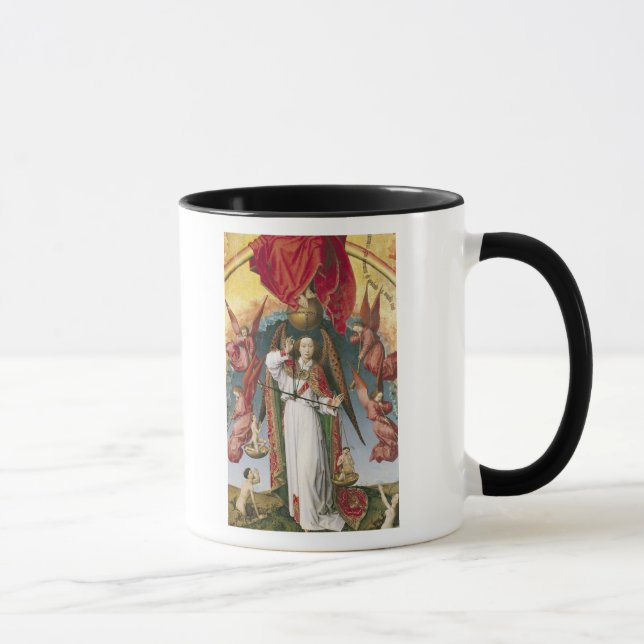 St Michael, welches die Soule wiegt Tasse (Rechts)