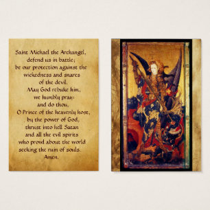 St Michael, welches die Teufel-Gebets-Karte
