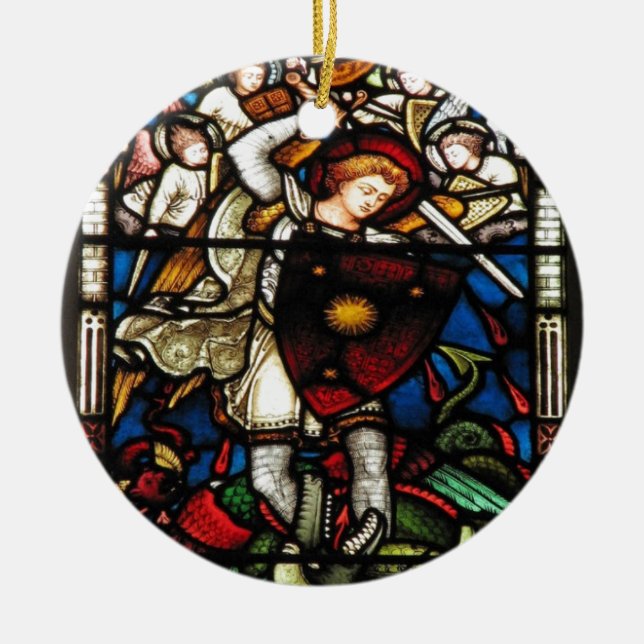ST- MICHAELerzengel Keramikornament (Vorne)