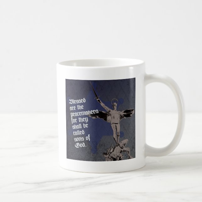 St- Michaelerzengel - Sheriff-Stern-Abgeordneter Kaffeetasse (Rechts)