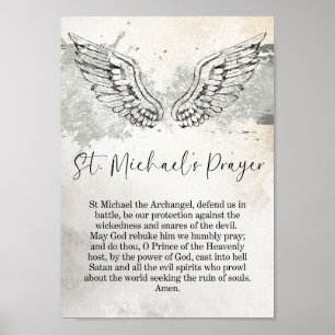 St. Michaels Gebet Wand Kunst Druck