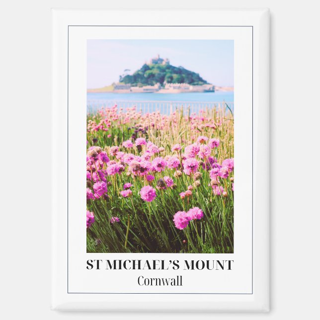 St. Michael's Mount, Cornwall, England Magnet (Vorderseite)