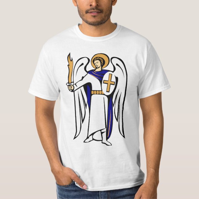 St- MichaelShirt mit Gebet auf Rückseite T-Shirt (Vorderseite)