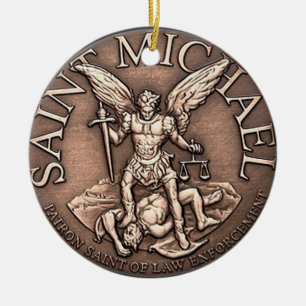 St- Michaelverzierung Keramik Ornament