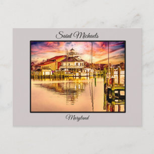 St Michales Hooper Strait Lighthouse Postkarte