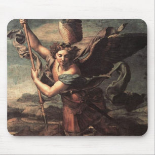 St. Micheal und der Teufel Mousepad