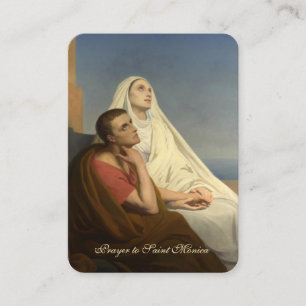 St. Monica Augustine Katholische Gebetskarte Platzkarte