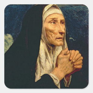 St. Monica Quadratischer Aufkleber