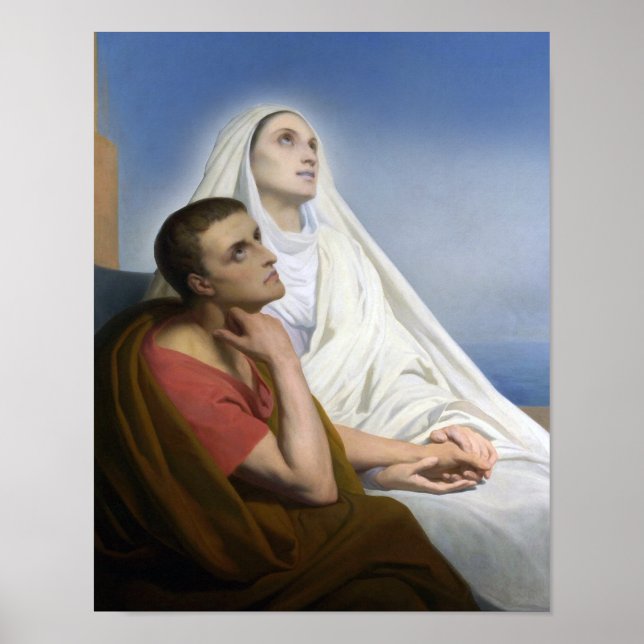St. Monica und St. Augustine von Hippo Poster (Vorne)