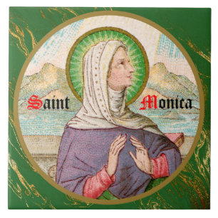 St. Monica von Tagaste (SAU 047; Detail) Fliese