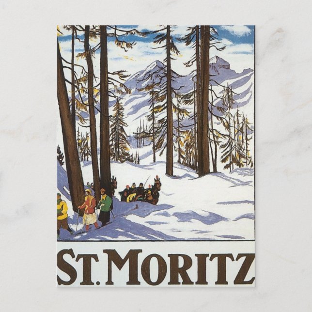 St.Moritz Postkarte (Vorderseite)