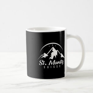 St. Moritz Schweiz Skigebiet Snowboard Kaffeetasse