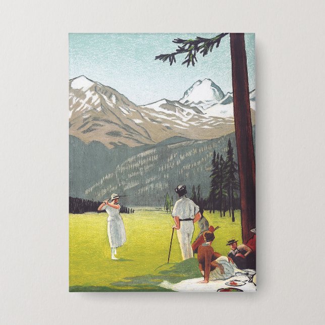 St. Moritz von Emil Cardinaux Button (Vorderseite)