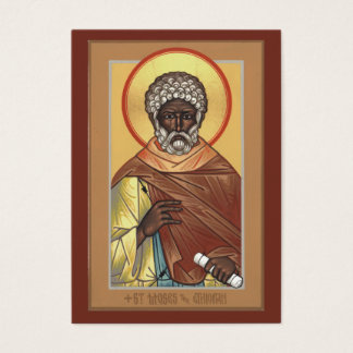 St. Moses, die äthiopische Mini-Gebetskarte