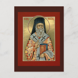 St. Nektarios Prayer Card Postkarte