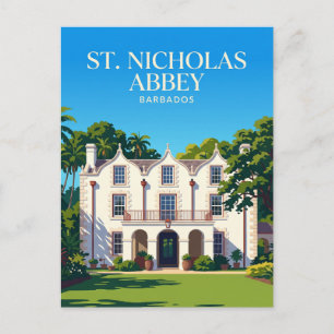 St. Nicholas Abbey Barbados Postkarte