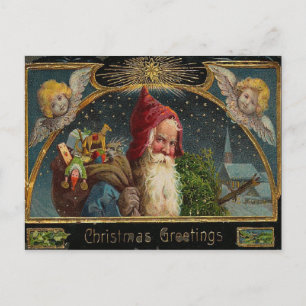 St. Nicholas Christmas PostCard Feiertagspostkarte