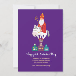 St. Nicholas Day Grußkarte Feiertagskarte