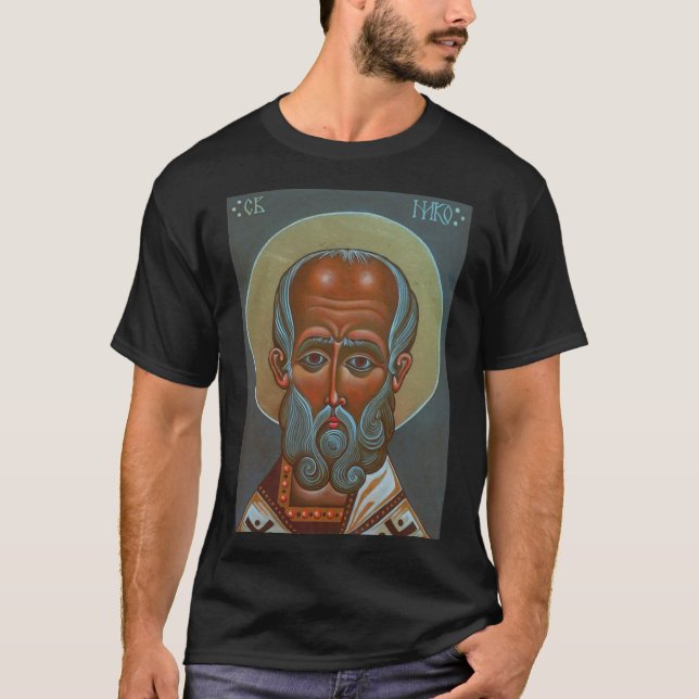 St. Nicholas, der Wonderworker T-Shirt (Vorderseite)