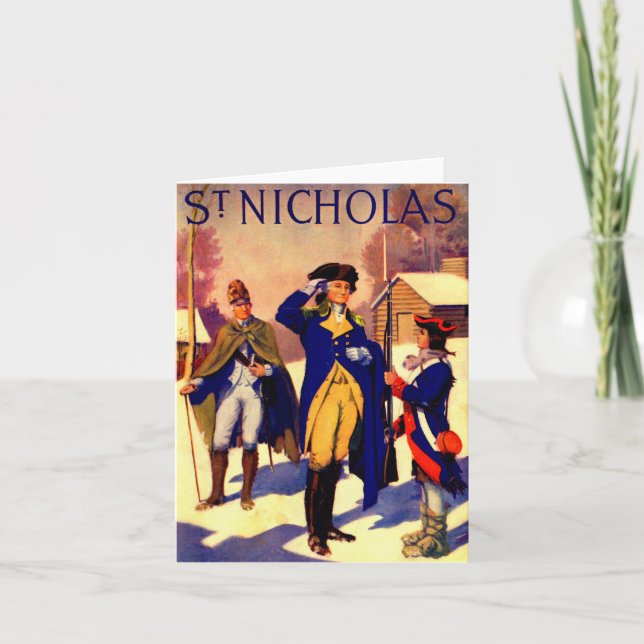 St. Nicholas Februar 1929 George Washington Cover Karte (Vorderseite)