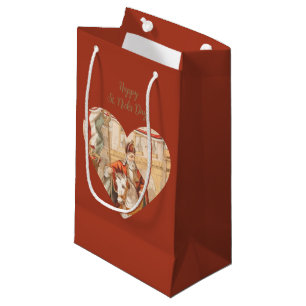 St. Nicholas Hearts Sinterklaas St. Nicks Tag Kleine Geschenktüte