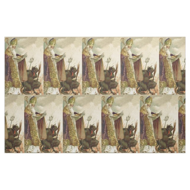 St. Nicholas Krampus Pitchfork Priester Stoff (Yard (91,4 cm))