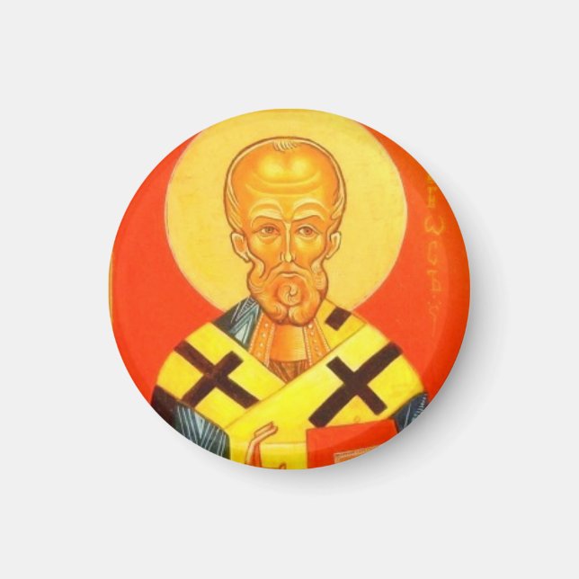St Nicholas Orthodox Icon Magnet (Vorne)