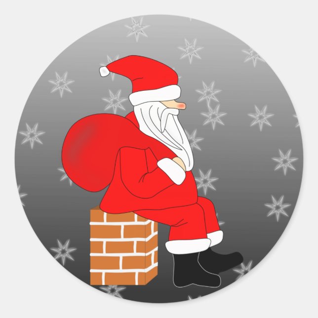 St. Nicholas Runder Aufkleber (Vorderseite)