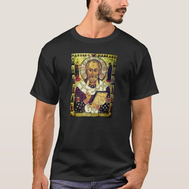 St. Nicholas Russian icon T-Shirt (Vorderseite)