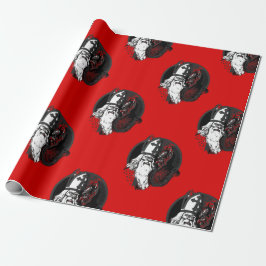 st Nick krampus Geschenkpapier