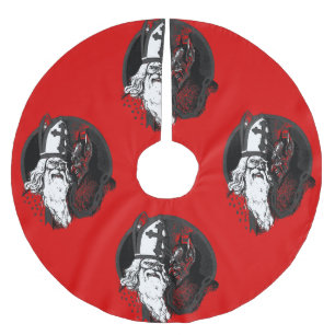 st Nick krampus Polyester Weihnachtsbaumdecke