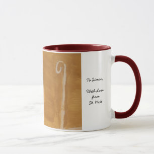 St. Nick St. Nicholas Sinterklaas Wasserfarben-Mit Tasse