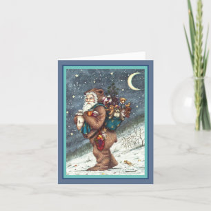 ST. NICK TEDDY BEAR ANZUG, CHRISTMAS TEDDIES Leere Karte