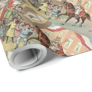 St. Nick's Day Niederländischer Sinterklaas auf Pf Geschenkpapier