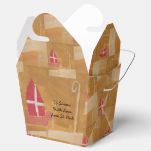 St. Nicks Tag Niederländische Sinterklaas Watercol Geschenkschachtel