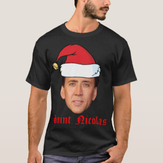 St. Nicolas Cage Weihnachtskarte T-Shirt