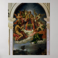 St. Nikolaus in Glory mit Heiligen