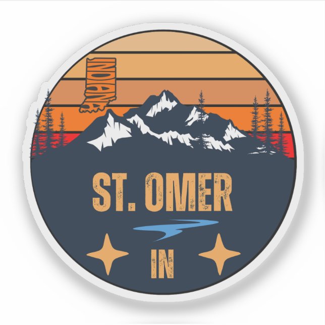 St. Omer, Indiana Aufkleber (Vorderseite)
