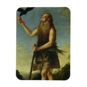 St. Onuphrius (Öl auf Leinwand) Magnet