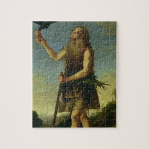 St. Onuphrius (Öl auf Leinwand) Puzzle