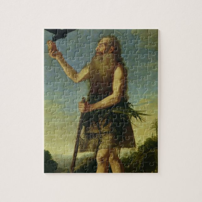 St. Onuphrius (Öl auf Leinwand) Puzzle (Vertikal)