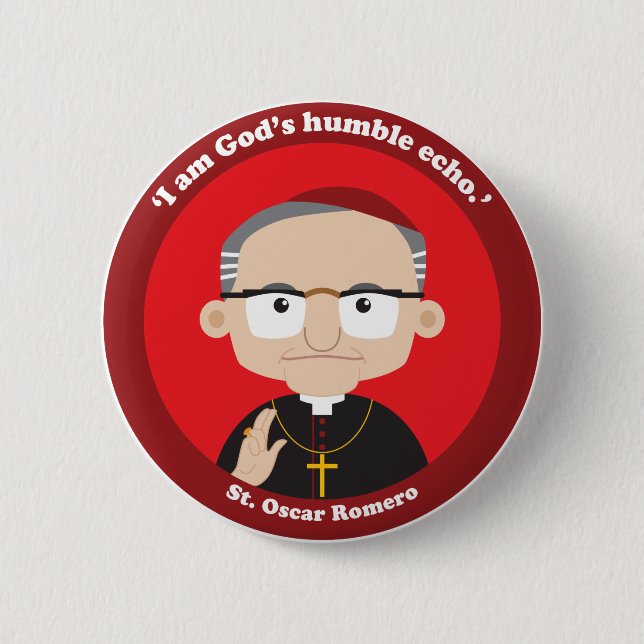 St. Oscar Romero Button (Vorderseite)