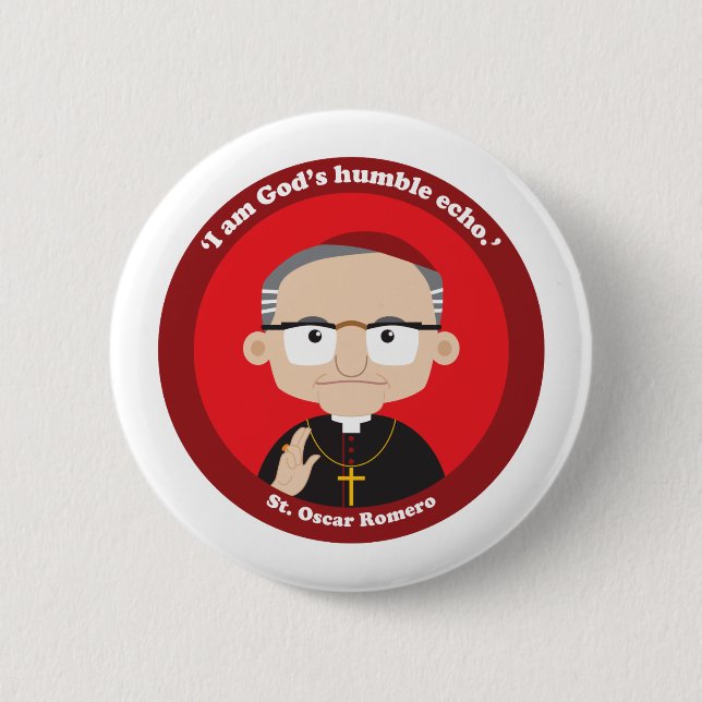 St. Oscar Romero Button (Vorderseite)