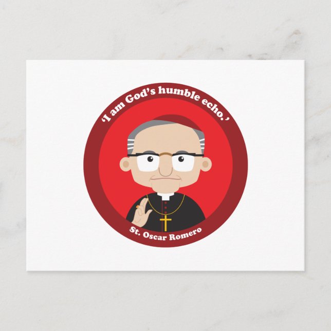 St. Oscar Romero Postkarte (Vorderseite)