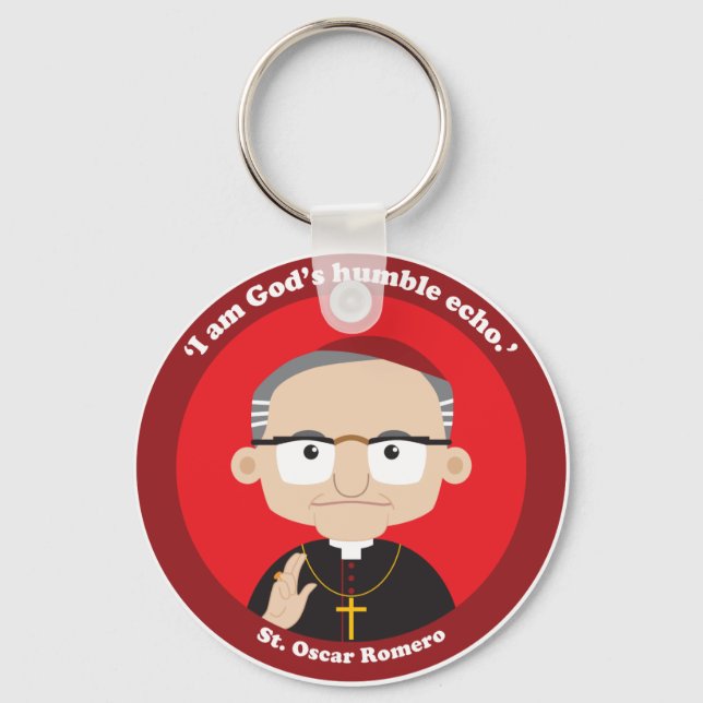 St. Oscar Romero Schlüsselanhänger (Vorderseite)