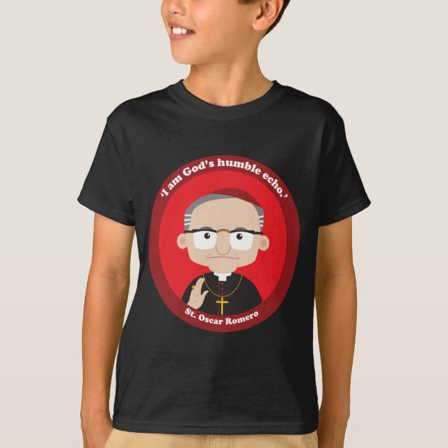 St. Oscar Romero T-Shirt (Vorderseite)
