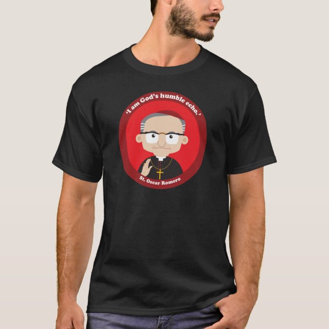 St. Oscar Romero T-Shirt (Vorderseite)