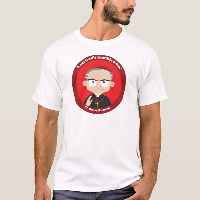 St. Oscar Romero T-Shirt (Vorderseite)