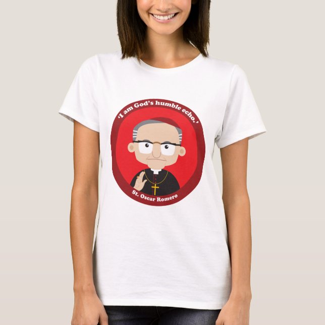 St. Oscar Romero T-Shirt (Vorderseite)