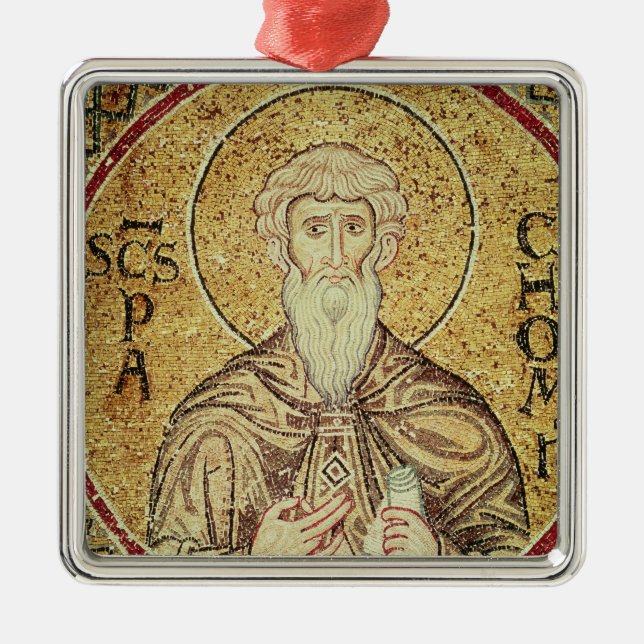 St. Pachomius Ornament Aus Metall (Vorne)